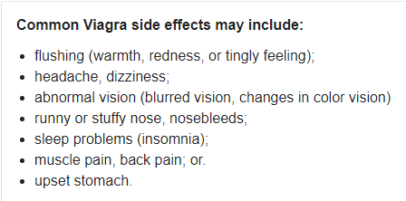can viagra cause long term side effects